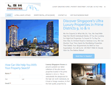Tablet Screenshot of luxurysingaporehomes.com